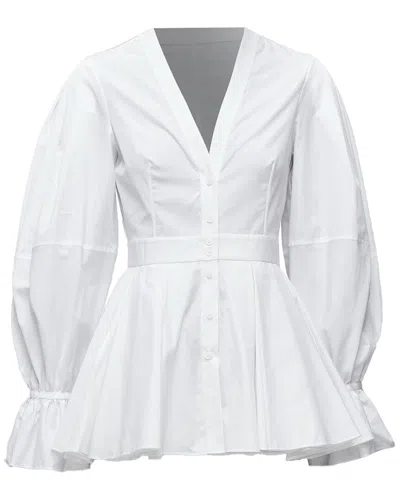 Pre-owned Alexander Mcqueen Balloon Sleeve Dress Shirt