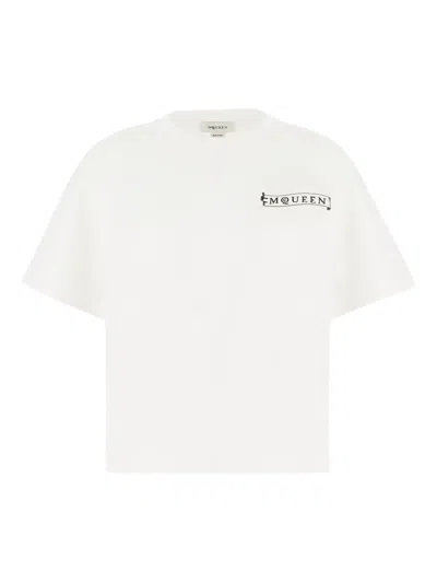 ALEXANDER MCQUEEN BANNER LOGO-PRINT T-SHIRT