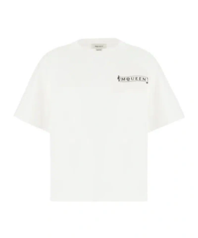 ALEXANDER MCQUEEN BANNER LOGO-PRINT T-SHIRT