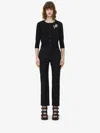 Alexander Mcqueen Mcqueen Banshee Embroidery Crop Cardigan In Black