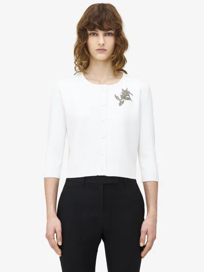 ALEXANDER MCQUEEN BANSHEE EMBROIDERY CARDIGAN