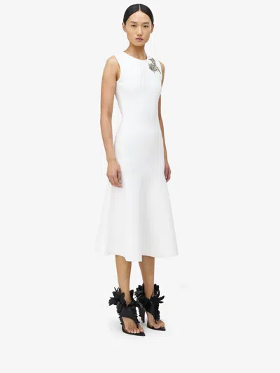 ALEXANDER MCQUEEN BANSHEE EMBROIDERY KNITTED DRESS