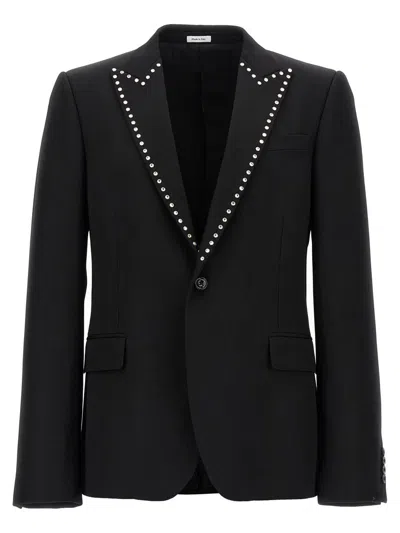 Alexander Mcqueen 'barathea' Blazer In Black