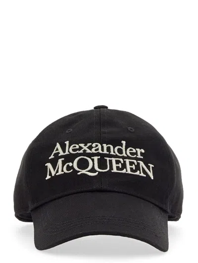 Alexander Mcqueen Baseball Cap In Black