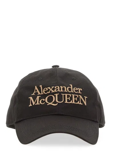 Alexander Mcqueen Baseball Cap In Black