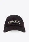 Alexander Mcqueen Baseball Cap With Embroidered-logo In Brown