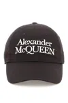 ALEXANDER MCQUEEN BASEBALL CAP WITH EMBROIDERY