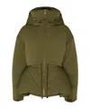 Alexander Mcqueen Basque Down Jacket In Green