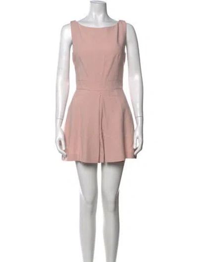 Pre-owned Alexander Mcqueen Bateau Neckline Jumpsuit In Pink