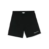 Alexander Mcqueen Elastic Waistband Swim Shorts With Side Pockets In Multi