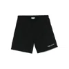 Alexander Mcqueen Elastic Waistband Swim Shorts With Side Pockets In Multi