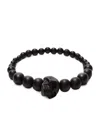 Alexander Mcqueen Alexandar Mcqueen Skull Ball Bracelet In Black