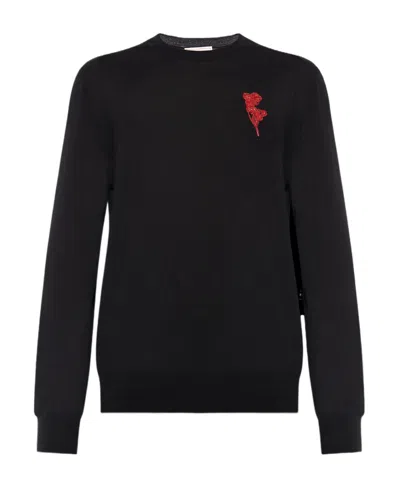 ALEXANDER MCQUEEN ALEXANDER MCQUEEN CREWNECK KNITTED JUMPER