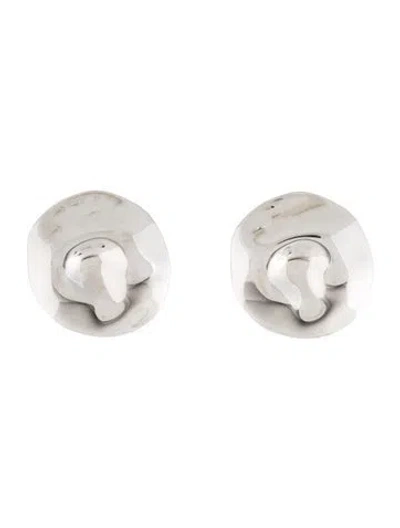 Pre-owned Alexander Mcqueen Beam Circular Earrings In Multicolor
