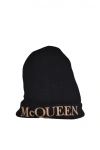 Alexander Mcqueen Men Beanie In Black