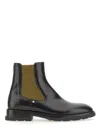 Alexander Mcqueen Timeless 3cm Heel Beatle Boot For Men