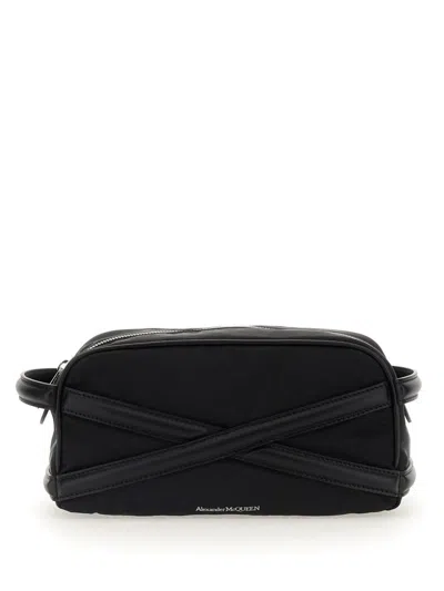 Alexander Mcqueen Beauty Case With Logo In Black