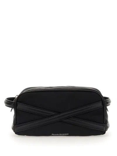Alexander Mcqueen Beauty Case With Logo In Black
