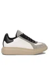 Alexander Mcqueen Calf Leather Sneakers In Beige