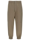 Alexander Mcqueen Beige Cargo Pants With Elastic Waistband In Cotton Man In Brown