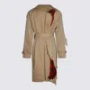 Alexander Mcqueen Coat In Beige