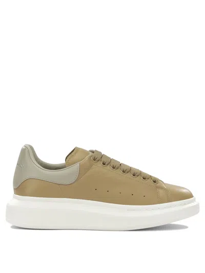 Alexander Mcqueen Beige Cow Leather Rubber Sneakers In Neutral
