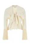 Alexander Mcqueen Ruffled Pleated Blouse