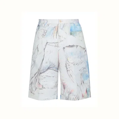 ALEXANDER MCQUEEN ALEXANDER MCQUEEN BEIGE POLYESTER SHORT AND MINI MEN'S SHORTS