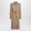 Alexander Mcqueen Alexander Mc Queen Beige Trench Coat With Belt