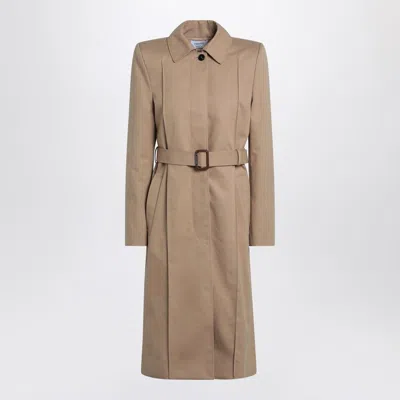 ALEXANDER MCQUEEN ALEXANDER MCQUEEN BEIGE TRENCH COAT WITH BELT