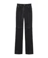 Alexander Mcqueen Belt And Loop Leather Pants In Black