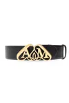 Alexander Mcqueen Seal Belt In Black