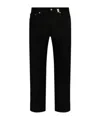 Alexander Mcqueen Skull Detailed Straight-leg Jeans In Black