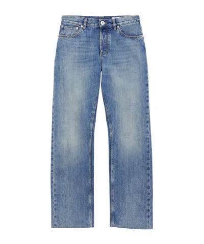 Alexander Mcqueen Belt Loops Jeans In Blue