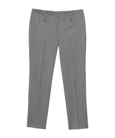 Alexander Mcqueen Belt Loops Slacks In Gray