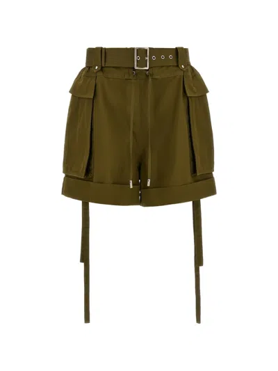 Alexander Mcqueen Short Cargo Bermuda And Short Green