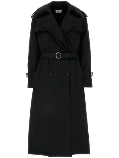 Alexander Mcqueen Belted Coat In Black