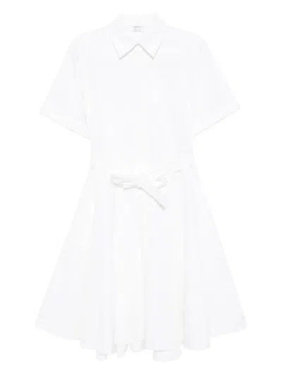 ALEXANDER MCQUEEN BELTED COTTON SHIRT DRESS