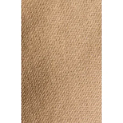 Alexander Mcqueen Belted Cotton Trench Coat In Beige