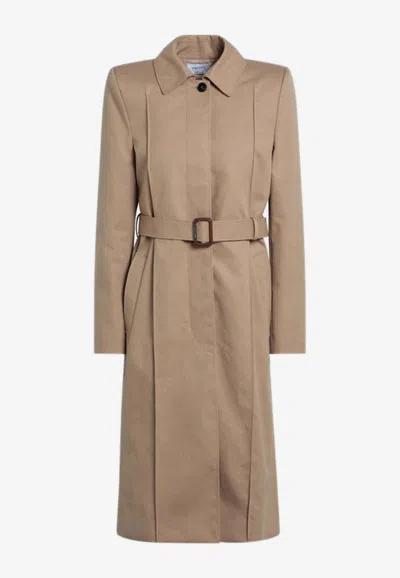 コート Alexander Mcqueen Beige Trench Coat With Belt Alexander Mcqueen Alexander Mc Queen Beige Trench Coat With