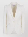 Alexander Mcqueen Single-breasted Wool Gabardine Jacket