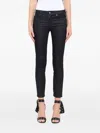 Alexander Mcqueen Belt-loop Bottuned Jeans In Black