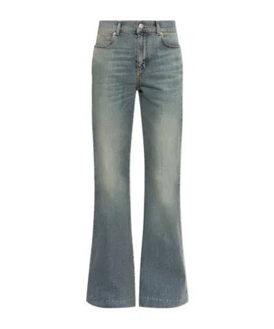 Alexander Mcqueen Belt-loop Jeans In Blue