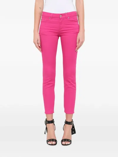Alexander Mcqueen Belt-loop Skinny-fit Jeans In Pink