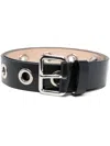 ALEXANDER MCQUEEN ALEXANDER MCQUEEN EYELETS LEATHER BELT