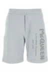 Alexander Mcqueen Mcqueen Men Bermuda Stampa Logo In 0912