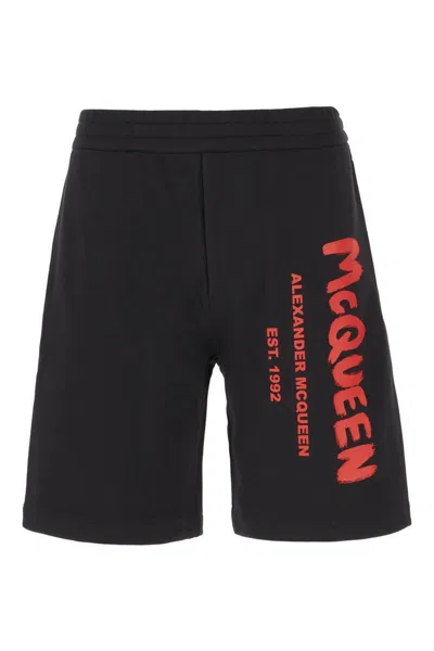 Alexander Mcqueen Bermuda In Black