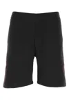 Alexander Mcqueen Bermuda In Cotone Nero Uomo