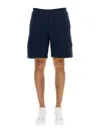 Alexander Mcqueen Men Bermuda Shorts With Selvedge Logo Band
