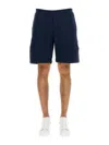 Alexander Mcqueen Men Bermuda Shorts With Selvedge Logo Band